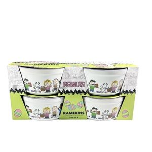 NEW Peanuts EASTER RAMEKINS SET/4 Featuring Snoopy and The Gang